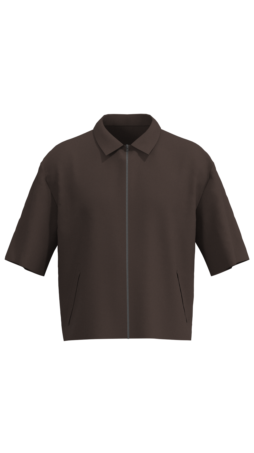 Short Sleeve Zip-Up