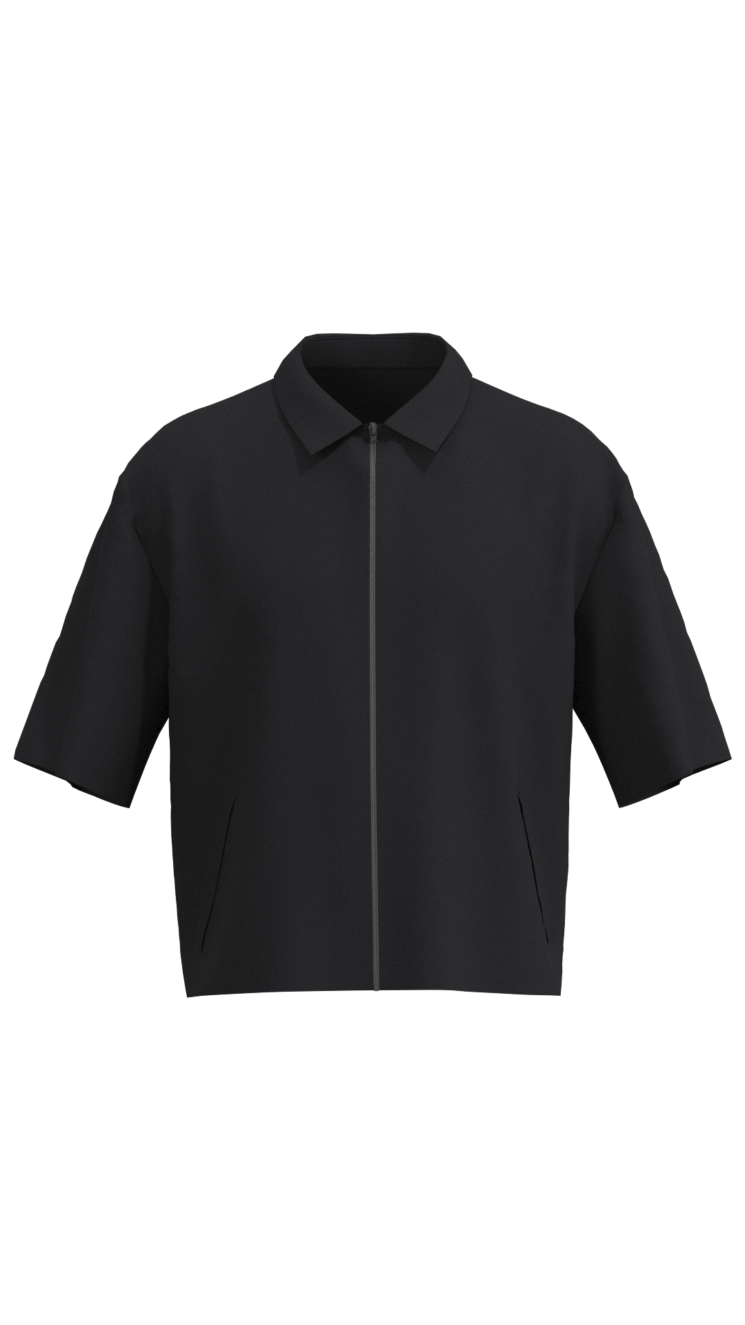 Short Sleeve Zip-Up