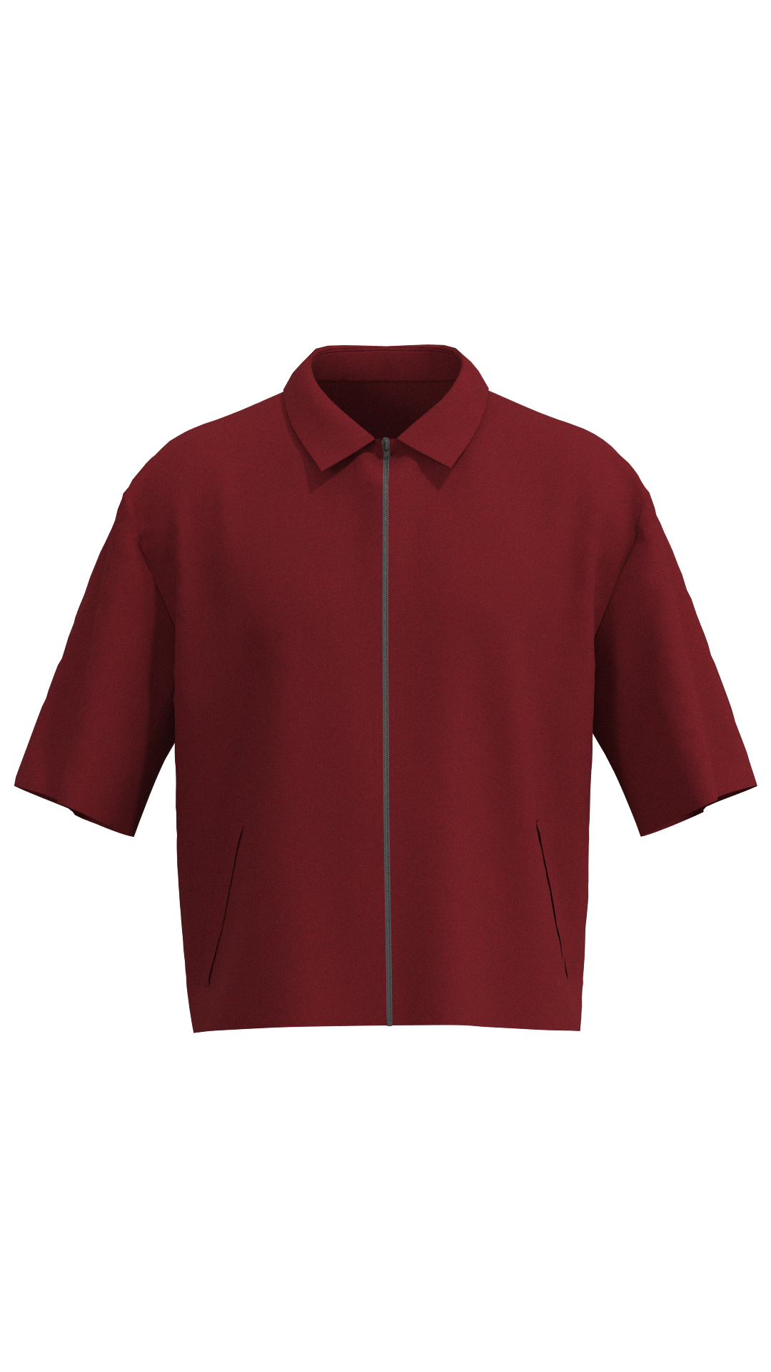 Short Sleeve Zip-Up