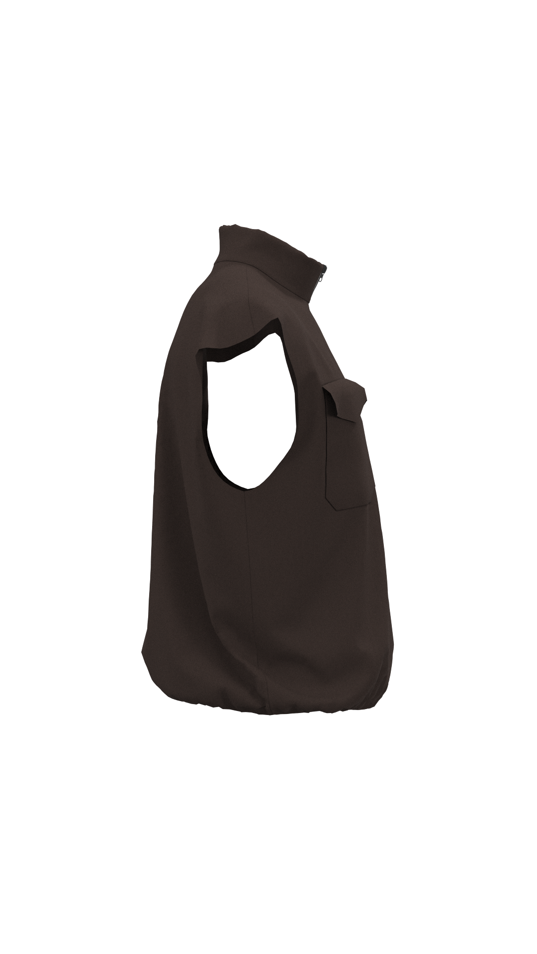 Men Sleeveless Zip-Up