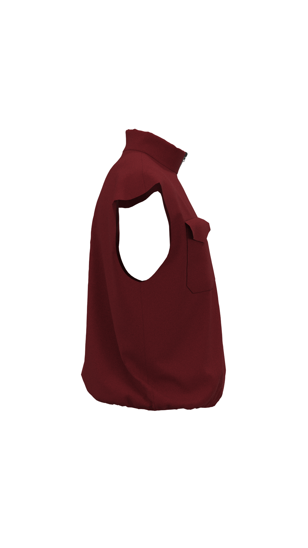Men Sleeveless Zip-Up